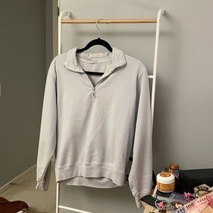 Brandy Melville Light Blue Periwinkle Missy Quarter Zip Sweatshirt